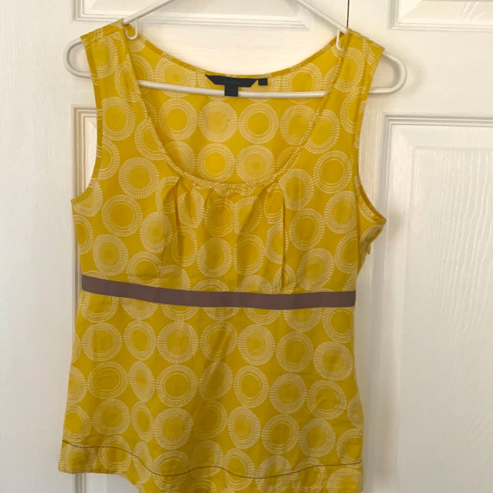 BODEN | Yellow Sleeveless Blouse Top
